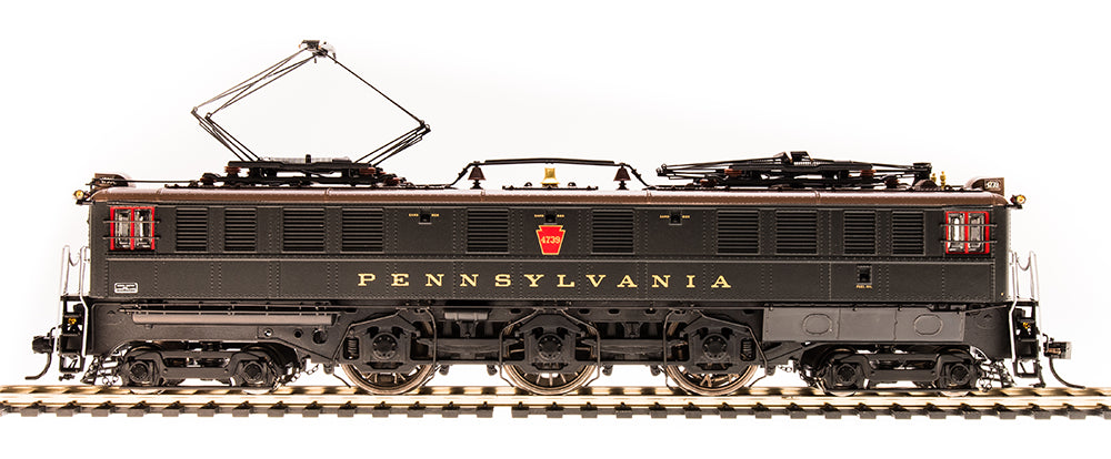 Broadway Limited #5930 PRR P5a Boxcab #4733 1930's Passenger Type DGLE Brown Roof Gold Leaf Roman Lettering Paragon3 Sound/DC/DCC