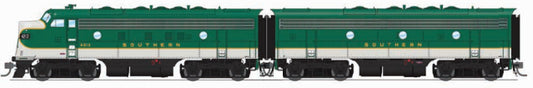 Broadway Limited #6679 EMD F7 A/B Set SOU 4213/4391 Green &amp; Imitation Aluminum A-unit Paragon4 Sound/DC/DCC Unpowered B